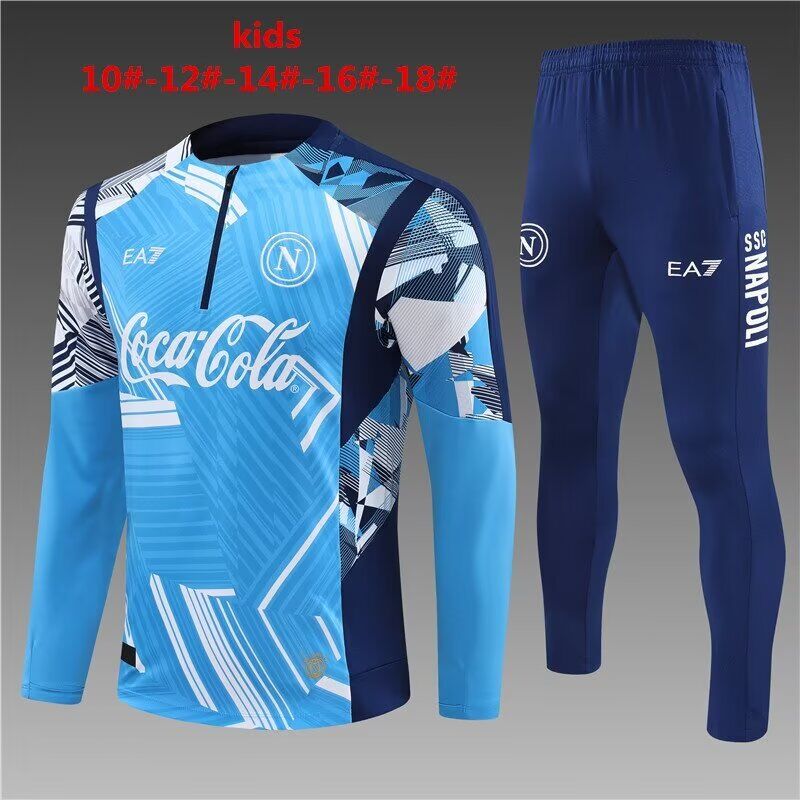 Kids Napoli 24/25 Tracksuit - Blue/White